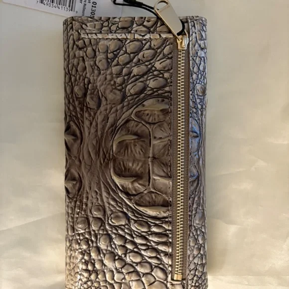 Brahmin Cordelia Timeless Taupe Ombré Melbourne Wallet - Picture 3 of 7